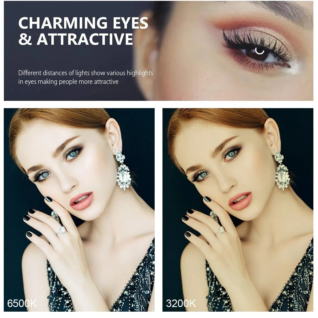 11.8" Dual Colour LED Ring Light with Phone Clamp | 3 Modes