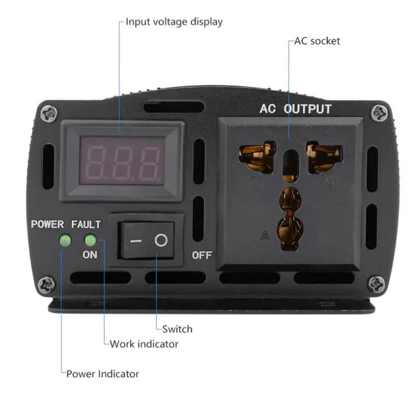 12V Car Inverter 1600W