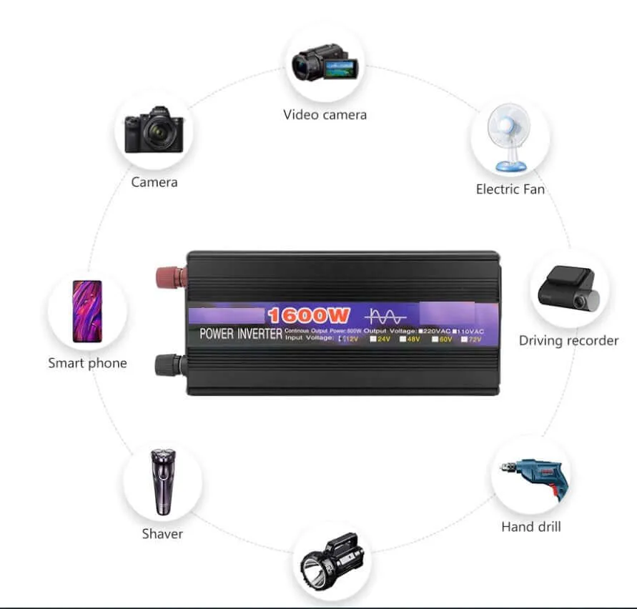 12V Car Inverter 1600W