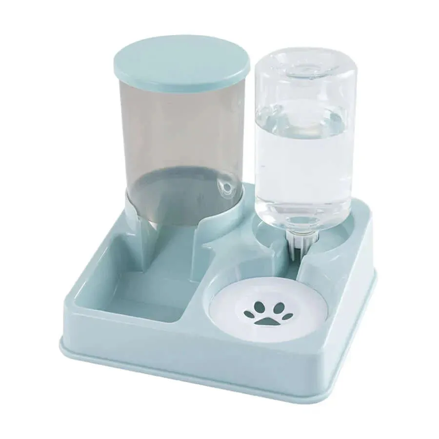 2-in-1 Automatic Cat Feeder & Water Dispenser with Tilted Design