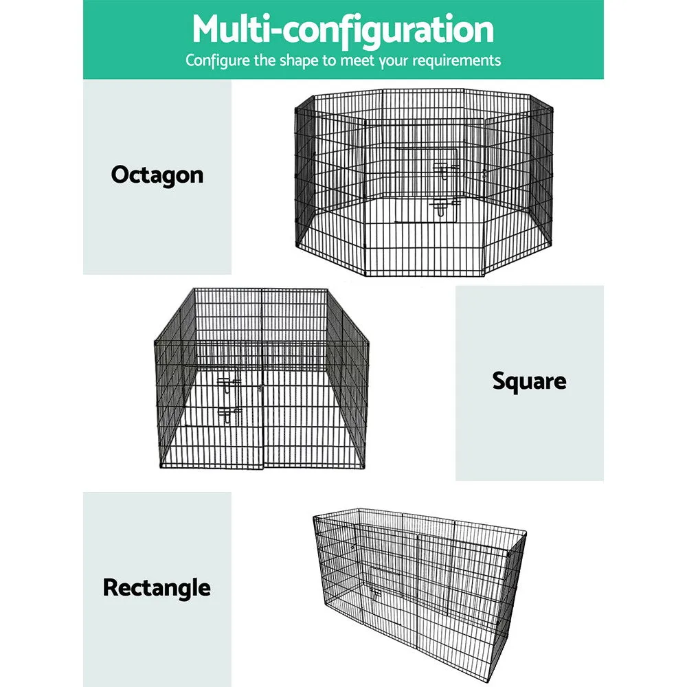 2x36" 8 Panel Dog Playpen | Pet Fence Exercise Cage Enclosure Play Pen