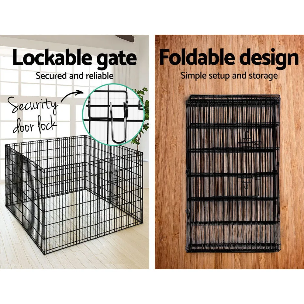 2x36" 8 Panel Dog Playpen | Pet Fence Exercise Cage Enclosure Play Pen