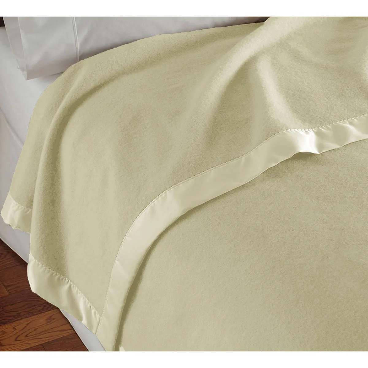 400GSM Luxury Wool Blanket | Cream | Single/Double