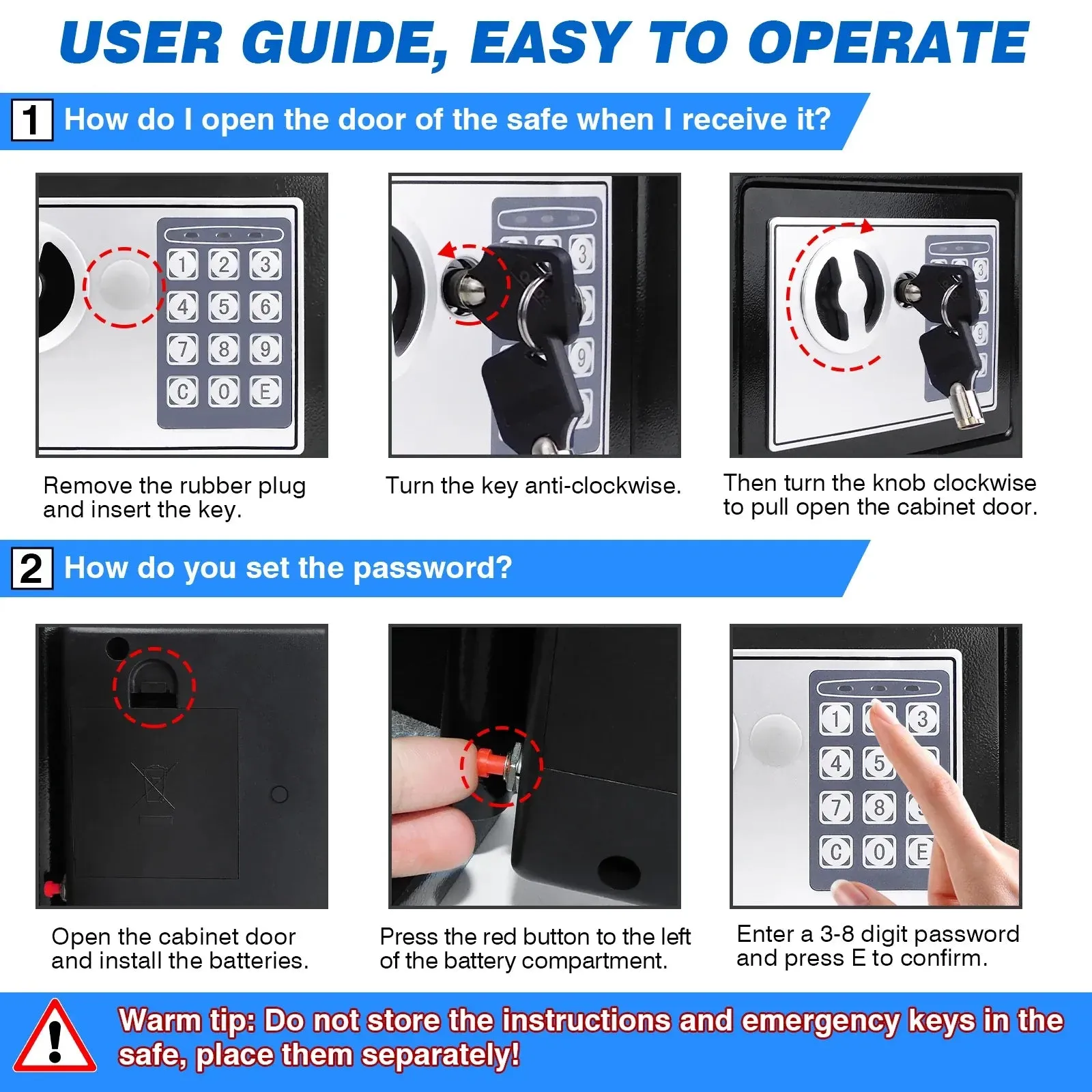 4.6L Digital Combination Safe: Secure Your Valuables