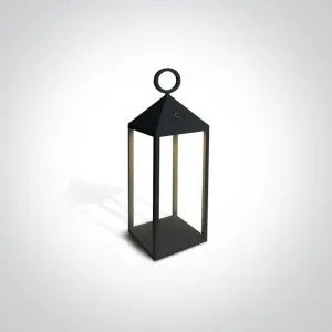 67462/B/W BLACK LED 3w WW IP54 RECHARGEABLE