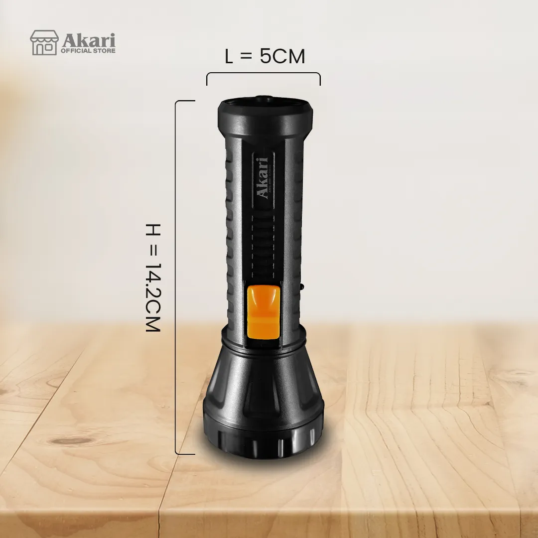 Akari Rechargeable Flashlight 1 Watts (ARFL-8901)