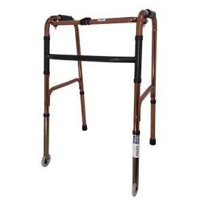 Aluminium Foldable Walking Frame with front castors