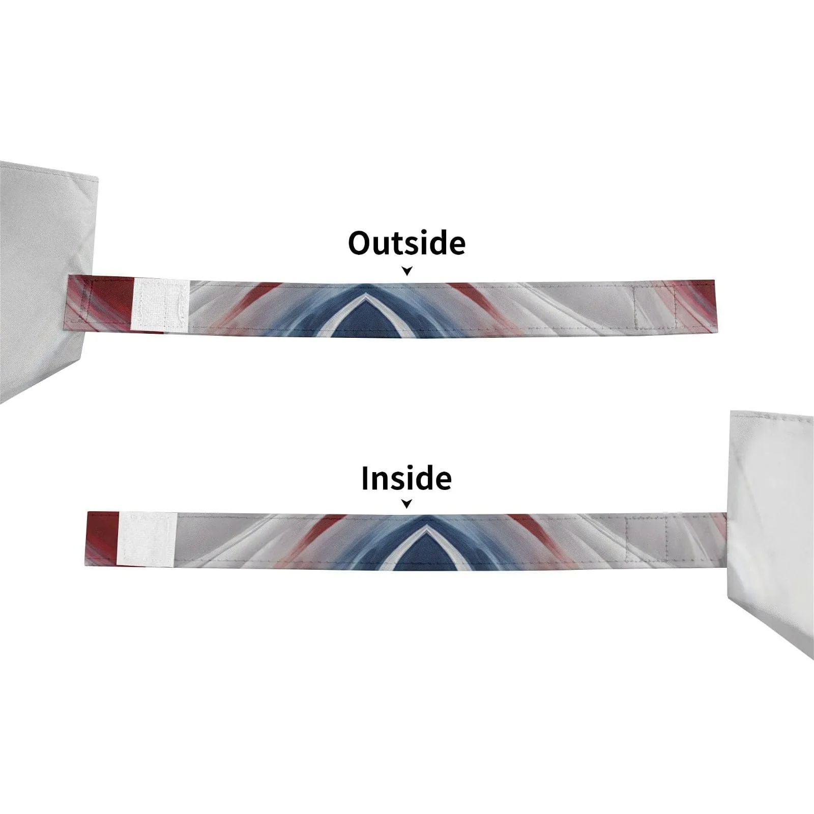 Automatic Red White Blue Umbrella