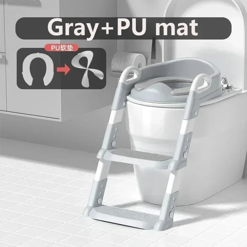 Baby Toilet Training Step Stool – Folding Potty Seat for Boys and Girls
