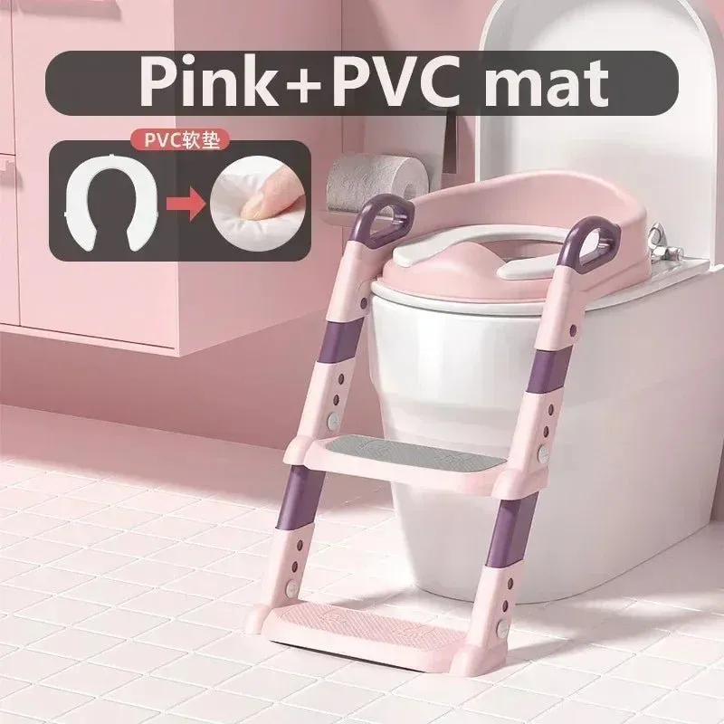 Baby Toilet Training Step Stool – Folding Potty Seat for Boys and Girls