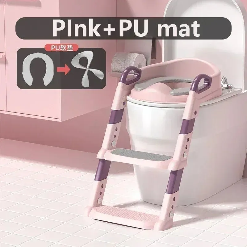 Baby Toilet Training Step Stool – Folding Potty Seat for Boys and Girls