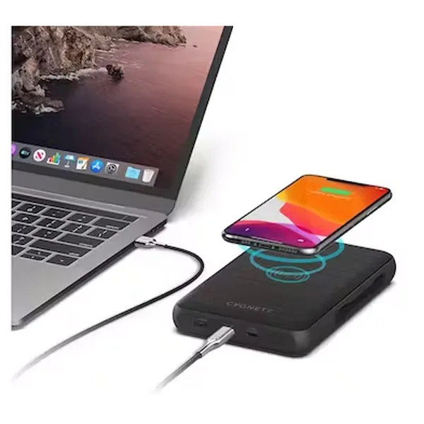 Cygnett ChargeUp Edge  27000mAh Wireless Power Bank - Black