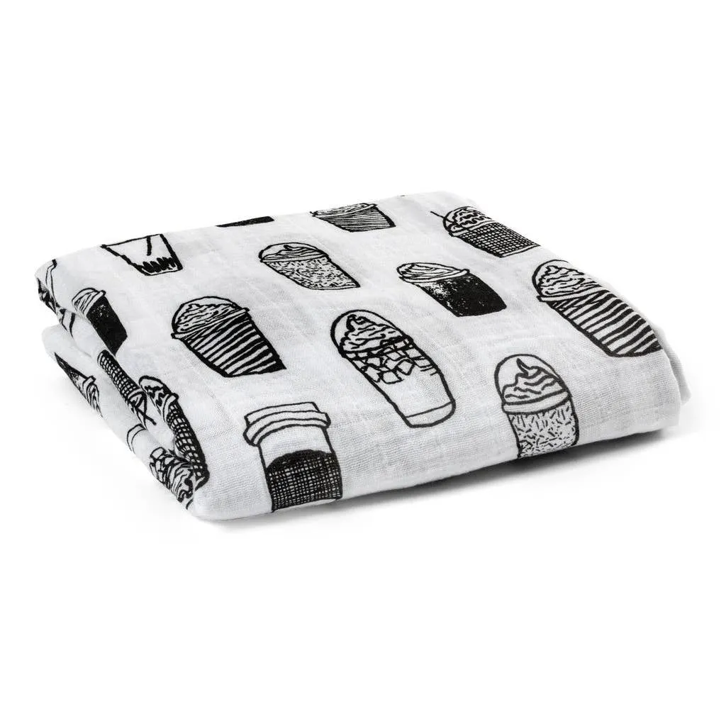 *FINAL SALE* Modern Burlap Organic Cotton Muslin Swaddle