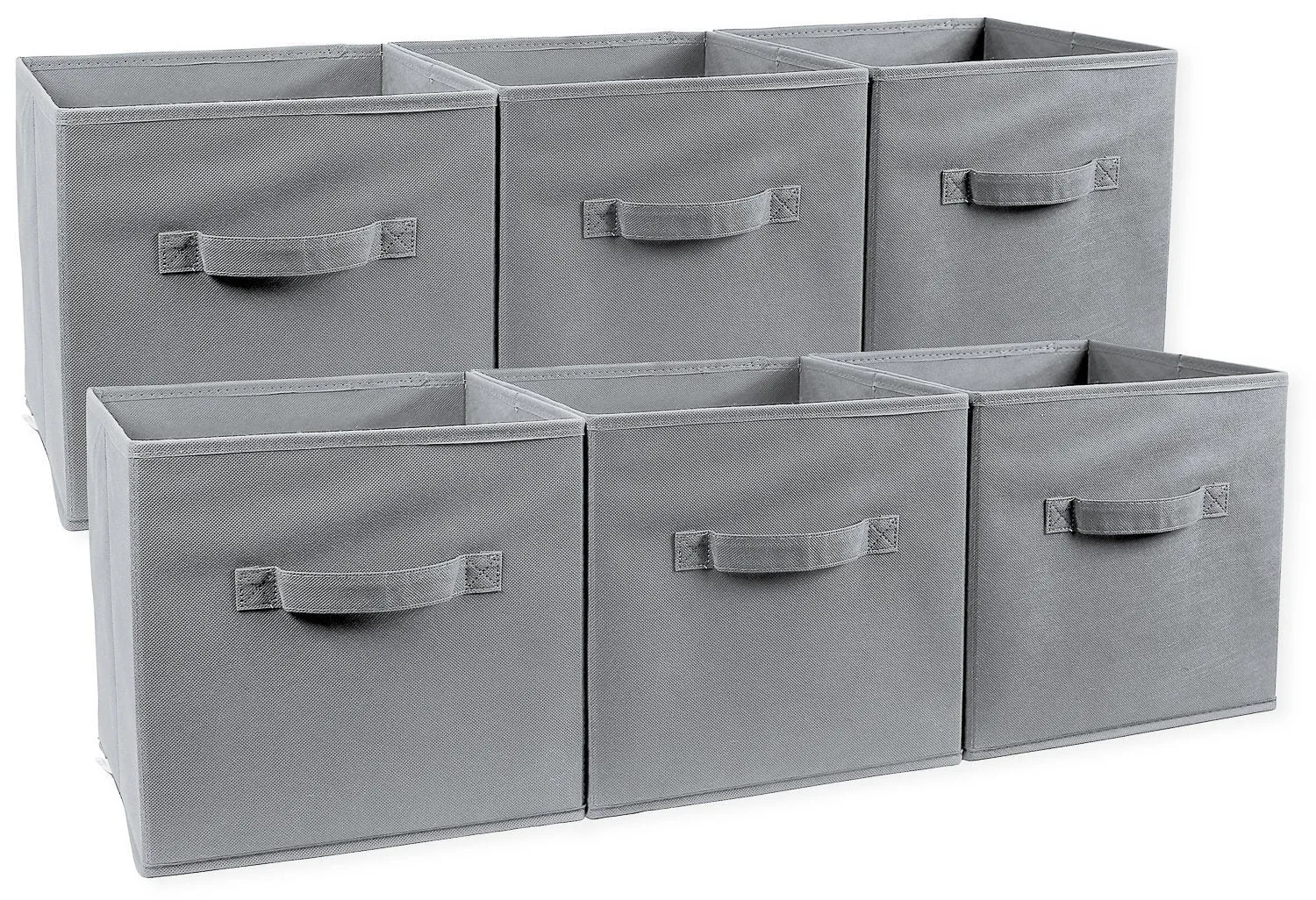 Foldable Storage Cubes, 6 Pcs (Gray)  Closet Organizer Storage Basket/Box/Bin