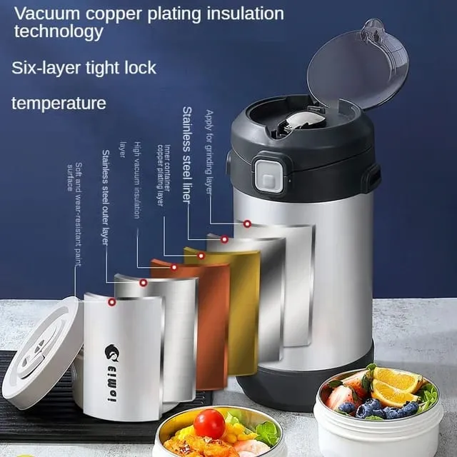 Hot-N-Fresh Stainless Steel Insulated Lunch Box