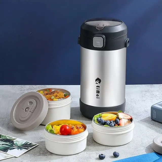 Hot-N-Fresh Stainless Steel Insulated Lunch Box