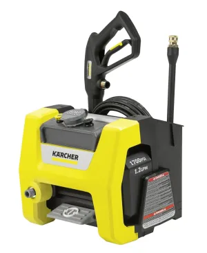 Karcher K1700 CUBE Pressure Washer, 1-Phase, 13 A, 120 V, Axial Cam Pump, 1700 psi Operating, 1.2 gpm :EA: QUANTITY: 1