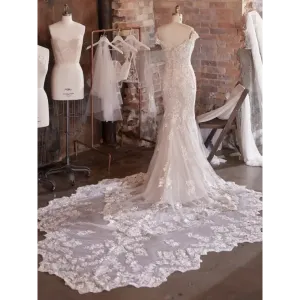 Maggie Sottero Edison Detachable Train Extension- Sparkle Tulle