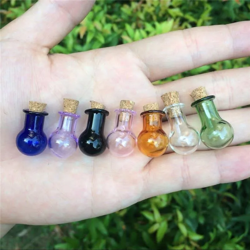 Mini Glass Bottles in Ball Shape