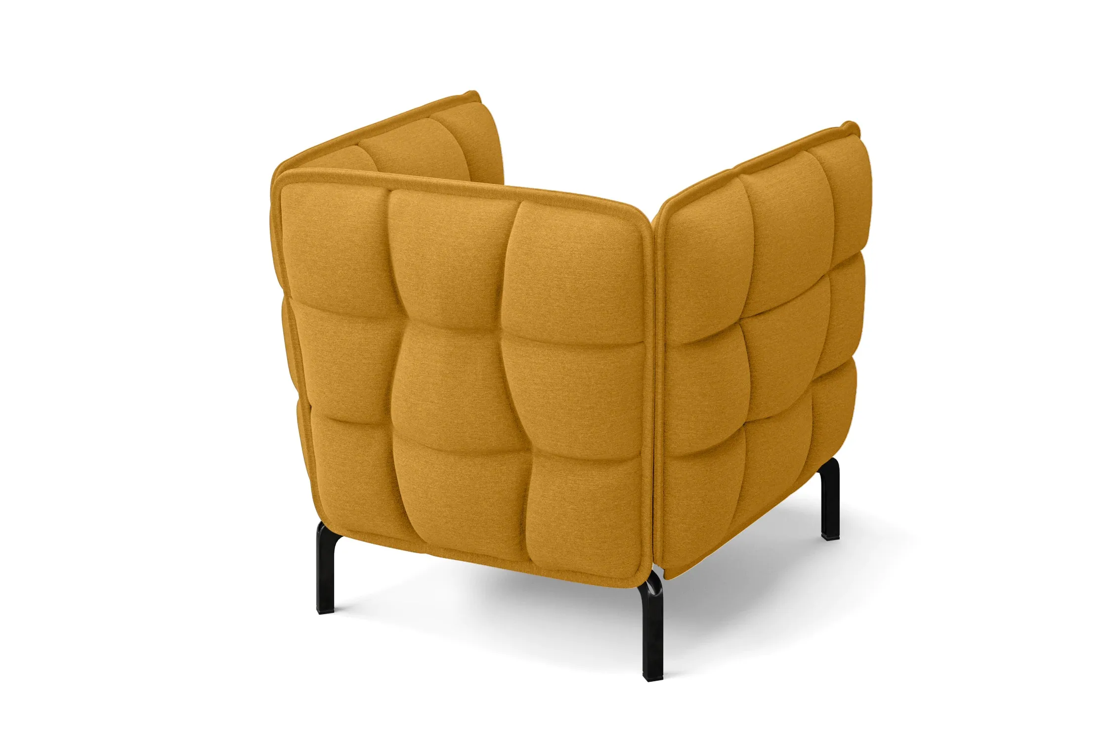 Modica Armchair Yellow Linen Fabric