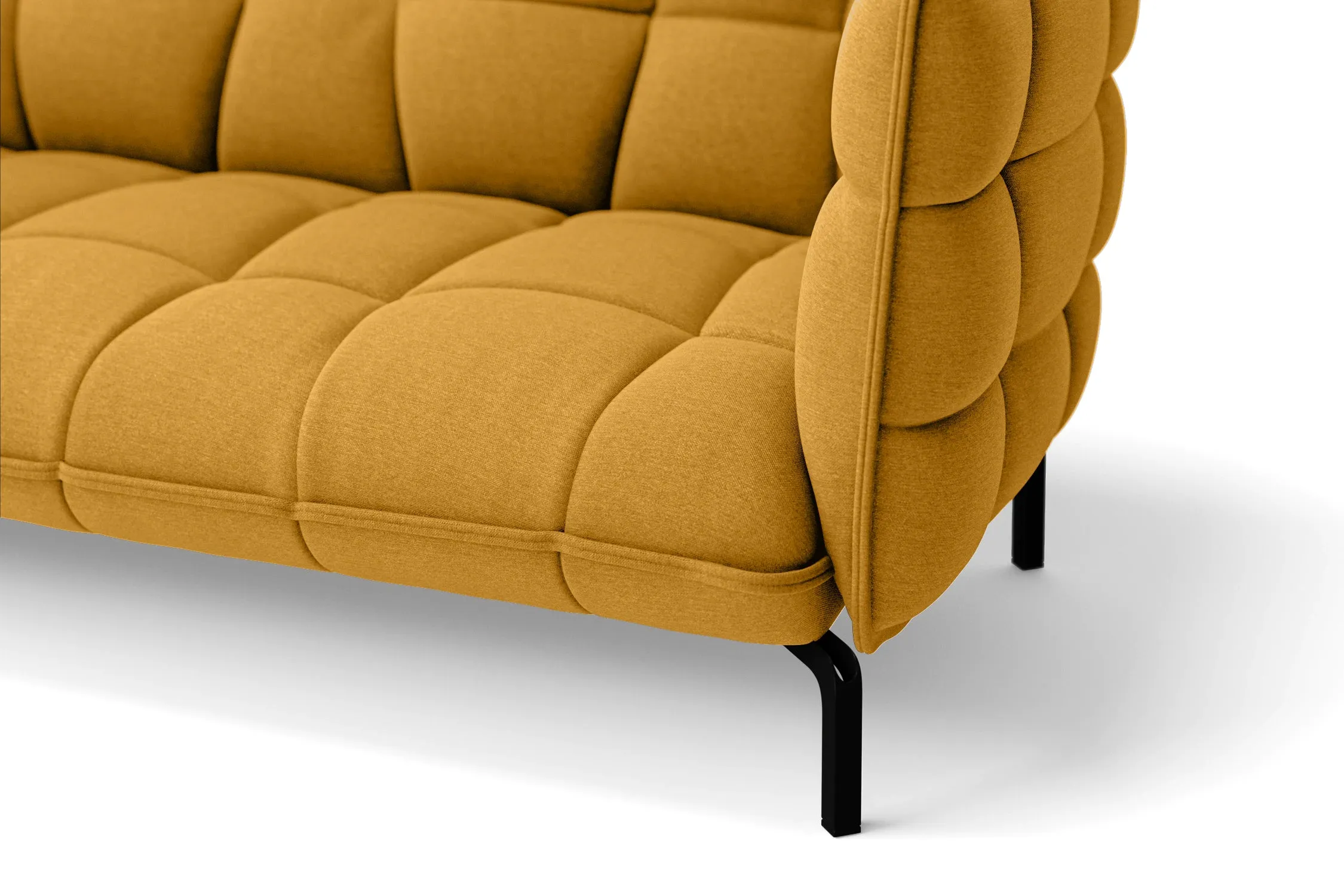 Modica Armchair Yellow Linen Fabric
