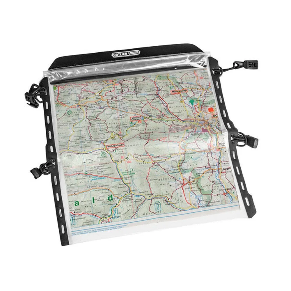 ORTLIEB Ultimate Map-Case til Ultimate Cykeltaske (28x27cm) - Sort / Gennemsigtig