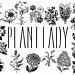 Plant Lady Zippered Make Up Travel Bag