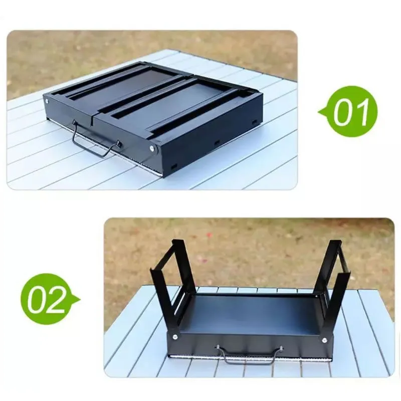 Portable And Foldable Outdoor Charcoal Grill