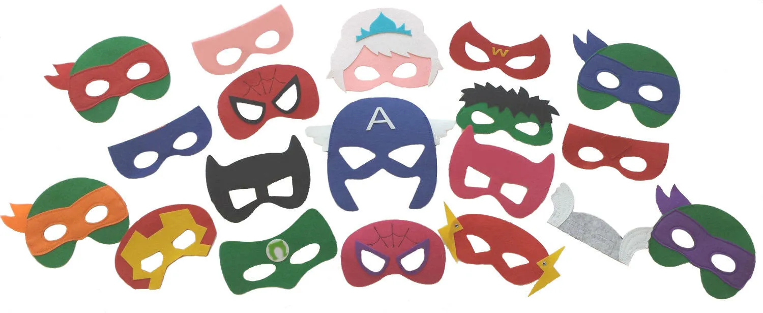 Sale! Superhero Masks - Ready to Ship / Party Favors