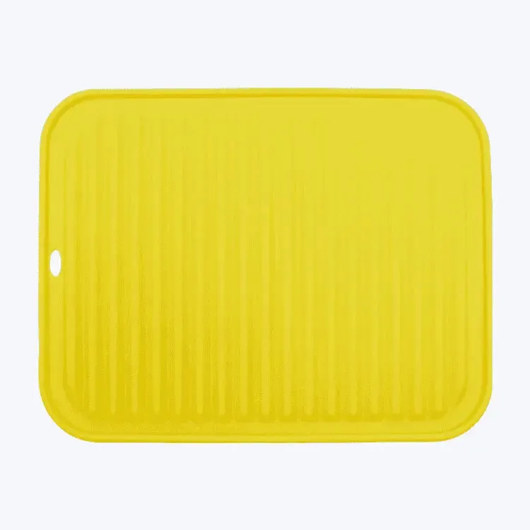 Soft silicone sustainable table mat anti slip heat resistant kitchen pad dish coaster foldable