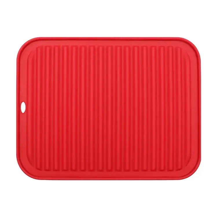 Soft silicone sustainable table mat anti slip heat resistant kitchen pad dish coaster foldable
