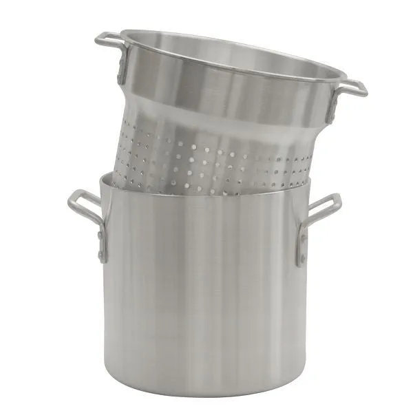 Thunder Group ALSKPC112 12 Qt Aluminum Pasta Cookers Mirror Finish