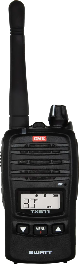 TX677 2 Watt UHF CB Handheld Radio | GME