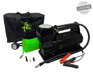 Up Down Air EGOI Portable Air Compressor System 5.6 CFM With Storage Bag, Hose & Attachments - Single Motor | Universal