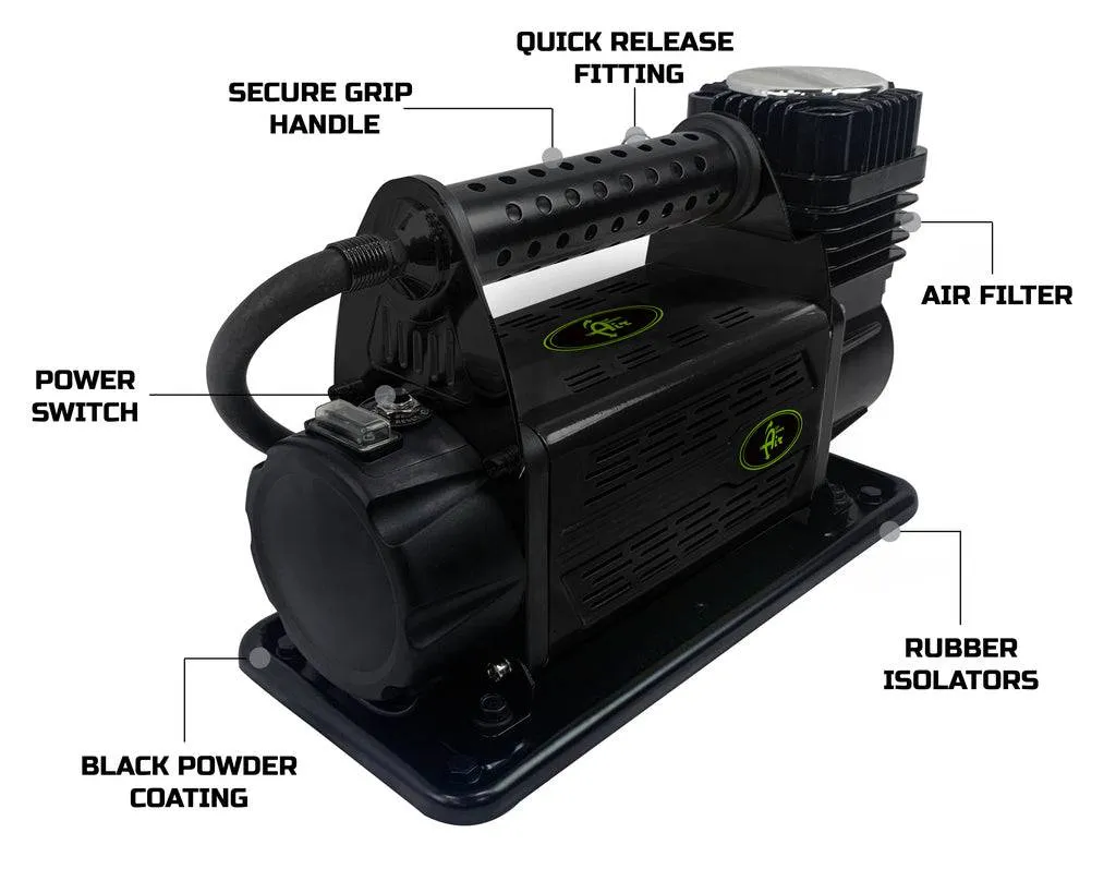 Up Down Air EGOI Portable Air Compressor System 5.6 CFM With Storage Bag, Hose & Attachments - Single Motor | Universal