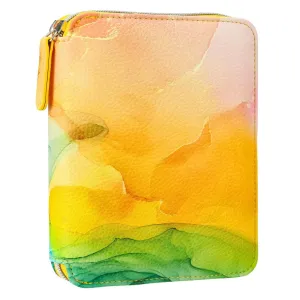 Victoria's Journals Zippered Vegan Leather Portfolio - Dawn