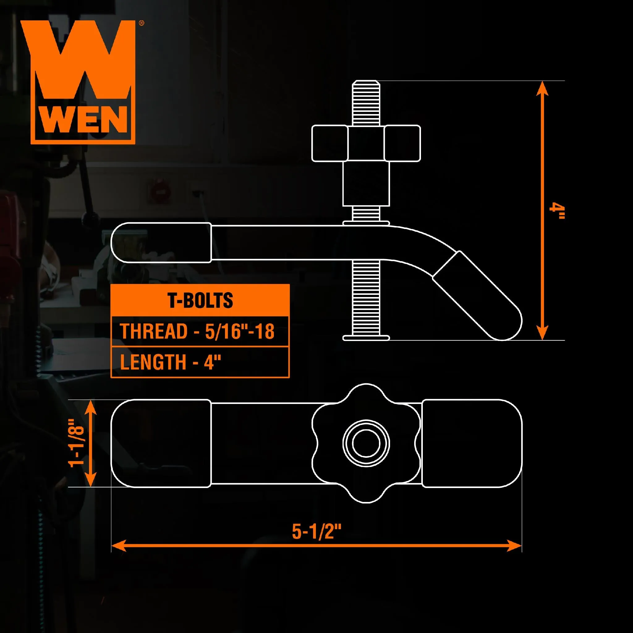 WEN WAT242 24-Inch Universal T-Track, Hold Down Clamps, and Intersection Kit for Woodworking