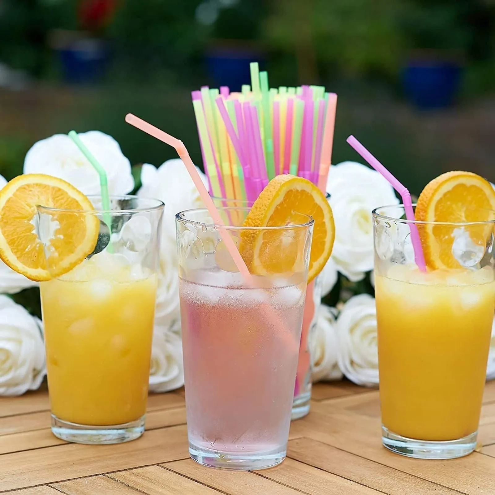 *WHOLESALE* 7.75" Multi-Color  Individually Wrapped Beverage Straws | 4800 ct/case